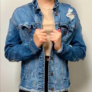 Hollister Ripped Jean Jacket